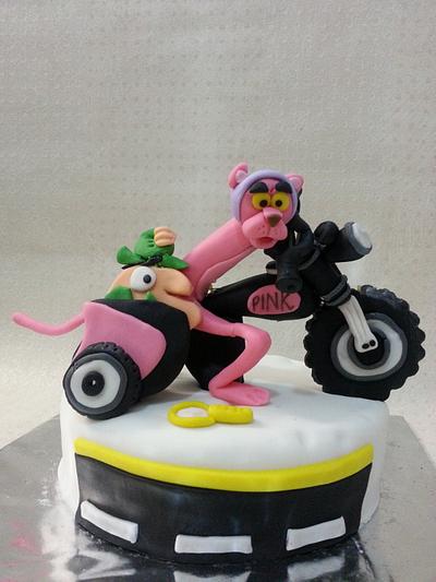 The Pink Panther - Cake by Sugar Cube
