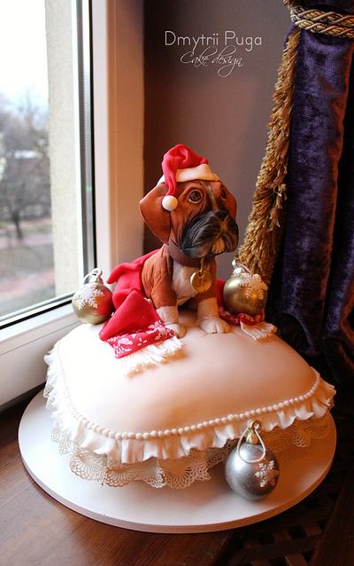New Year's Dog Сake! - Cake by Dmytrii Puga