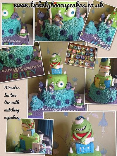 Monster inc  - Cake by ticketyboo
