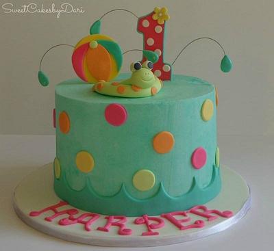 Pool Themed B-Day Cake - Cake by SweetCakesbyDari