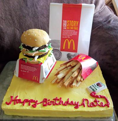 Big Mac and Fries! - Cake by Jessica (Faughn) Beard