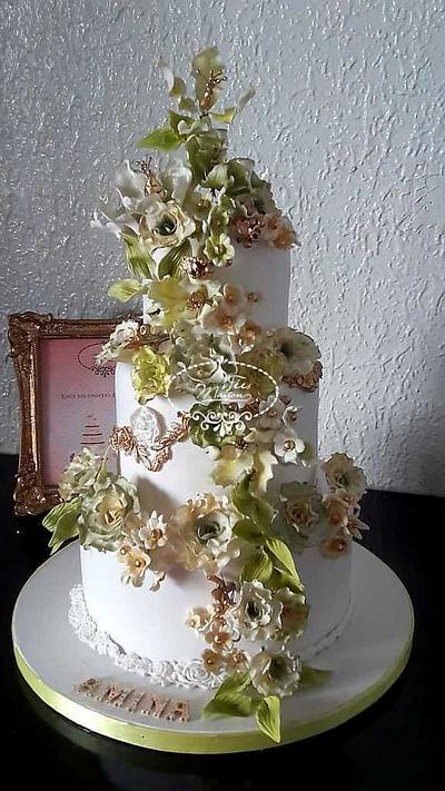 Floral birthday cake - Cake by Fées Maison (AHMADI)