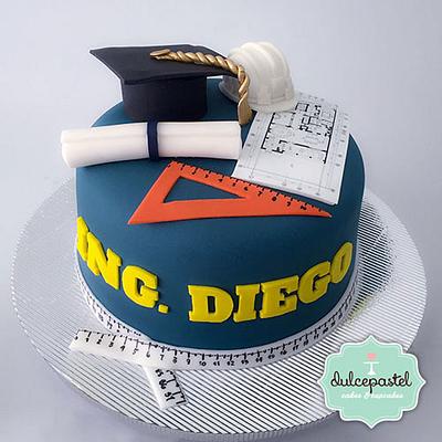 Torta Graduación de Ingenieros - Cake by Dulcepastel.com