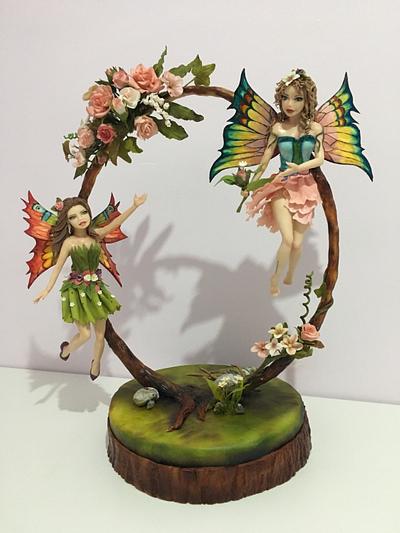 Spring Fairies  - Cake by Neslihan MENTES