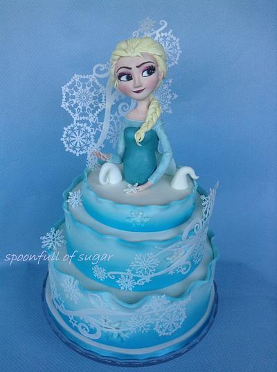Frozen - Cake by spoonfullofsugar