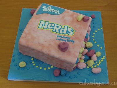 Nerds Candy Box Cake - Cake by erinCA