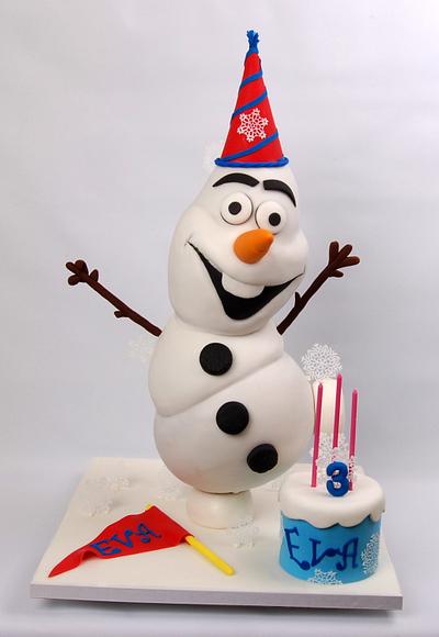 Olaf cake for Icing Smiles Canada - Cake by Gil