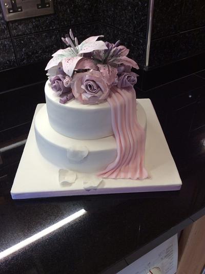 A small wedding cake - Cake by cakesbyus