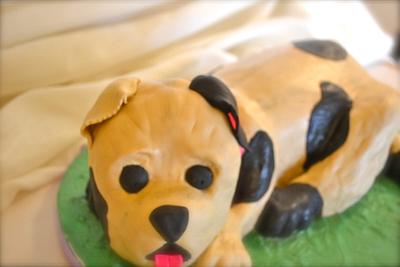 3D Dog Cake - Cake by CrystalMemories