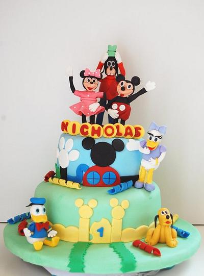 Mickey Mouse & friends - Cake by funni