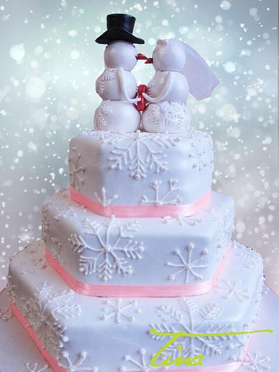 Winter Wedding ! - Cake by Tina Jadav