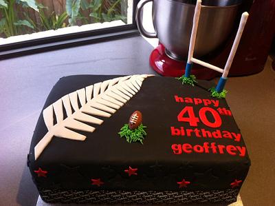 All Blacks 40th cake - Cake by Madd for Cake