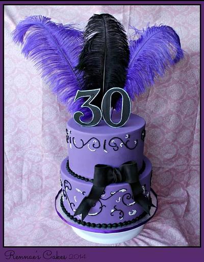 Feathers - Cake by Cakes by Design