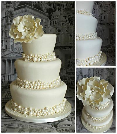 Pearls and Peony - Cake by jennie
