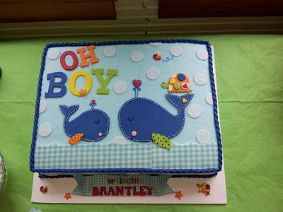 "Oh Boy" Baby Shower Cake - Cake by Peggy