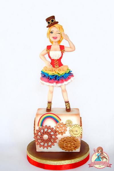Niji (Rainbow) Steampunk - Cake by SweetLin