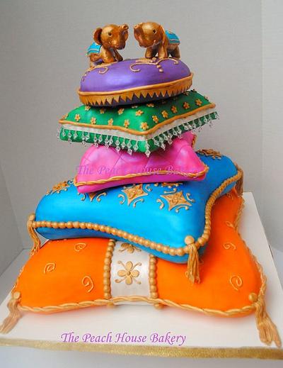 Indian inspired pillow cakes - Cake by The Peach House Bakery
