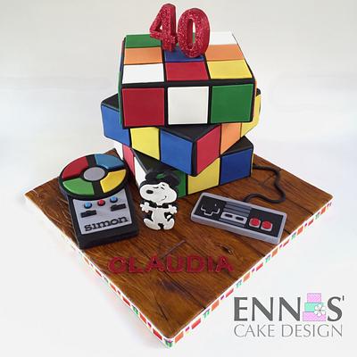 MOVING Rubik's Cube Cake - Cake by Irina - Ennas' Cake Design