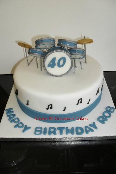Drum kit cake - Cake by David Mason