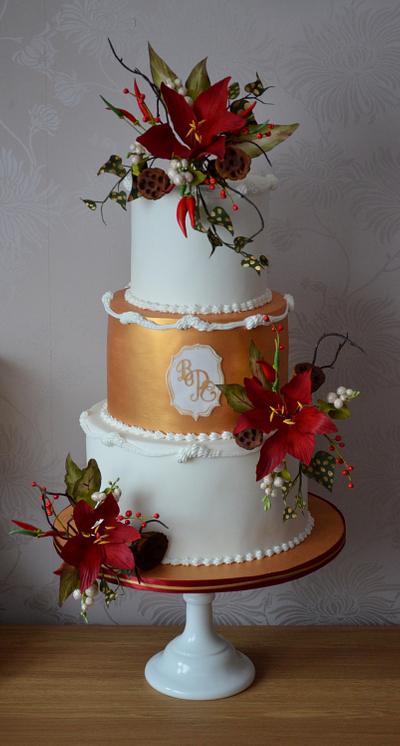 Winter Wedding Cake - Cake by The Sweet Suite