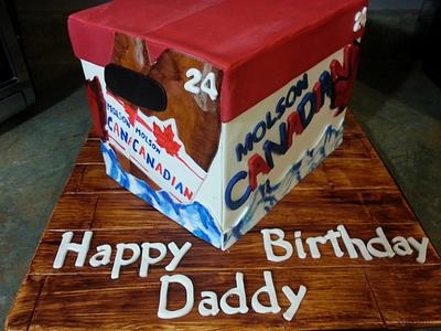 Molson Canadian  - Cake by Frosted Gems