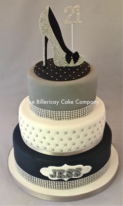 21st Cake with added "bling" - Cake by The Billericay Cake Company