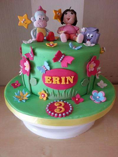 Dora and Boots - Cake by lisa-marie green