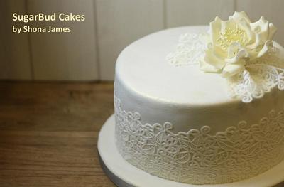 Lace Wedding Cake - Cake by SugarBudCakes