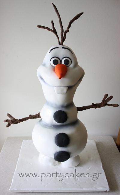 Olaf (standing) - Cake by Cakes By Samantha (Greece)