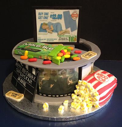 Movie Reel Cake - Cake by Tracy's Custom Cakery LLC