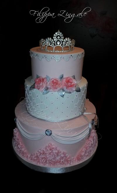 Elegant princess pink - Cake by filippa zingale