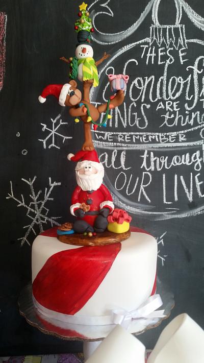 Santa's and snowmen - Cake by PinkCakeDelicias