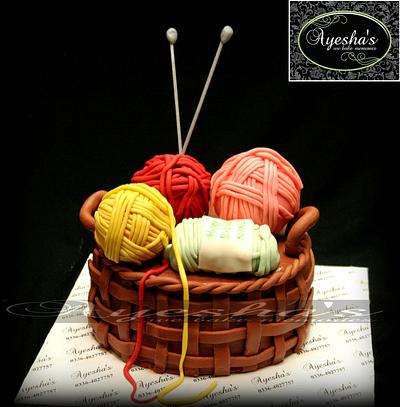 knitting basket cake  - Cake by Ayesha 