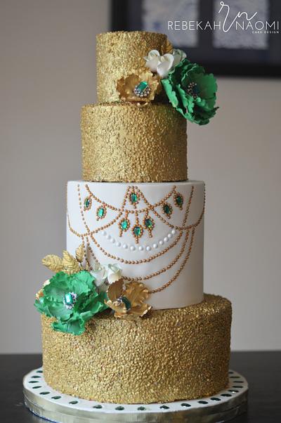 Emerald Anniversary Cake - Cake by Rebekah Naomi Cake Design
