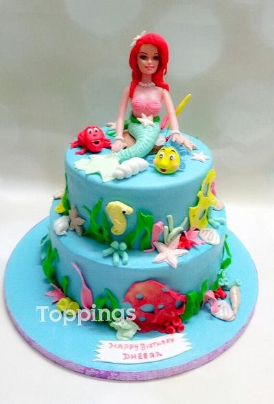 Ariel mermaid cake - Cake by toppings