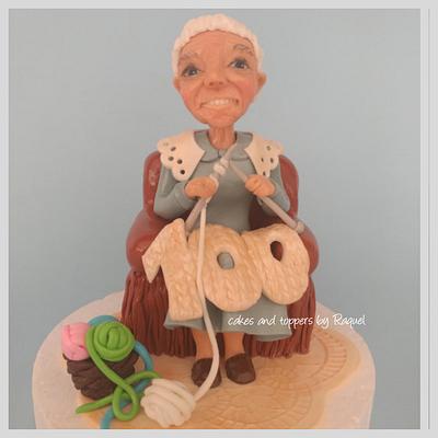 Granny topper - Cake by Cakes and toppers by Raquel