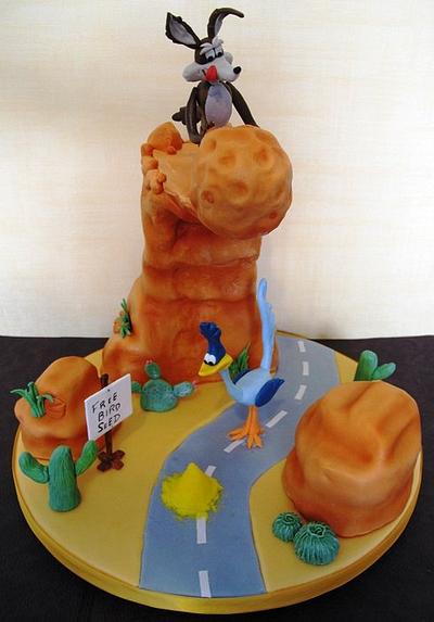 Road Runner Birthday Cake - Cake by Natasha Shomali