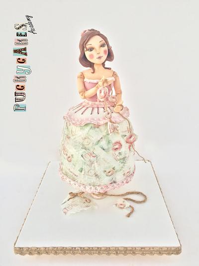 Vintage Doll Cake - Cake by Puckycakes