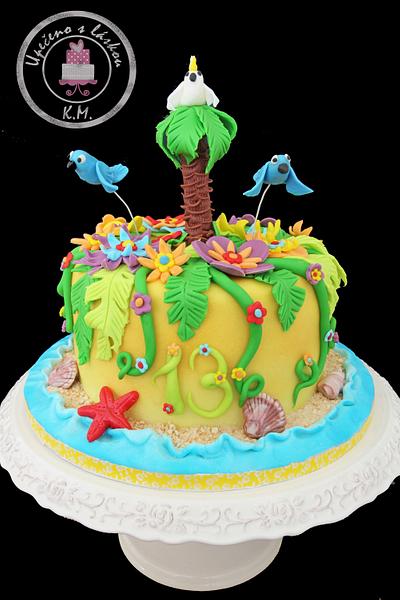 Flower Island (Rio inspired) - Cake by Tynka