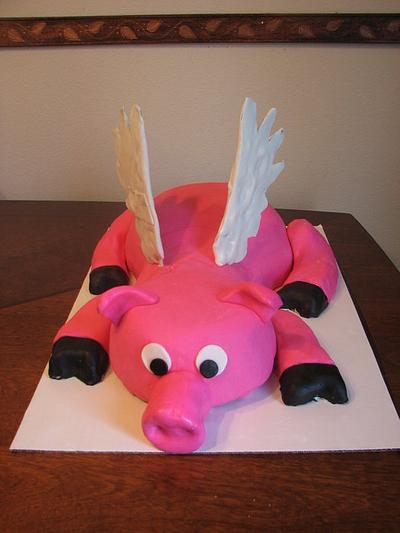 pigs fly - Cake by Julia Dixon