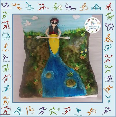 "Kayaking" by Margarida SeabraSport Cakes for Peace. - Cake by Margarida Seabra 