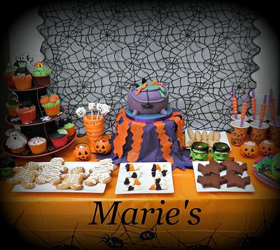 Halloween Dessert Table (1) - Cake by Maries