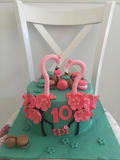Flamingo cake - Cake by Doroty