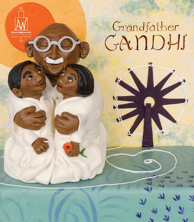 Grandfather Gandhi - Cake by Akiko White 