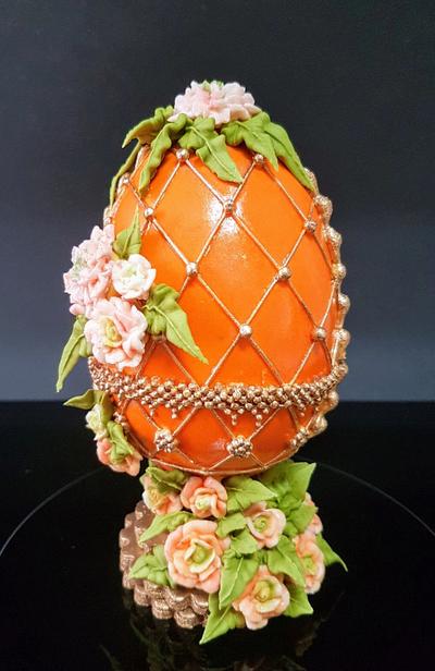 Huevo estilo Fabergé para la colaboración de huevos estilo Fabergé  - Cake by Eva bella daucousse 