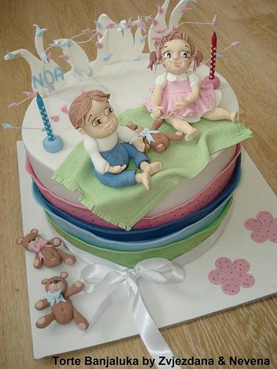 Cake for twins - Cake by zvjezdana
