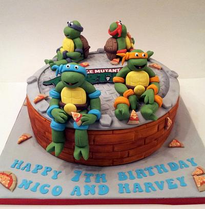 Ninja Turtle Birthday Cake - Cake by Sarah Poole
