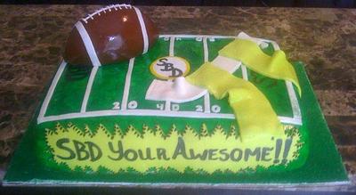 Girl's Flag Football - Cake by NumNumSweets