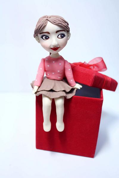 Valentine girl - Cake by fantasticake by mihyun