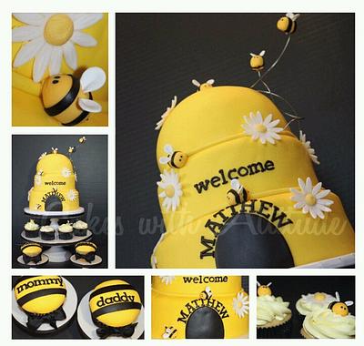 Bumble Bee Baby Shower - Cake by Viviana & Guelcys